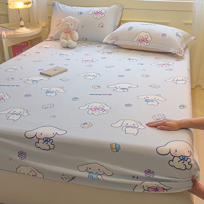 91家纺网 家纺一手货源 找家纺 拾物记 2025新款A类无荧光全喷气全棉12868单床笠 榆林