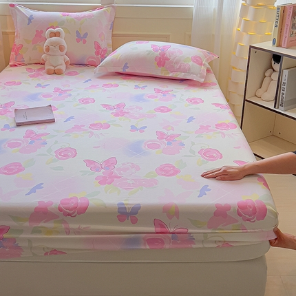 91家纺网 家纺一手货源 找家纺 （总）拾物记 2025新款A类无荧光全喷气全棉12868单床笠