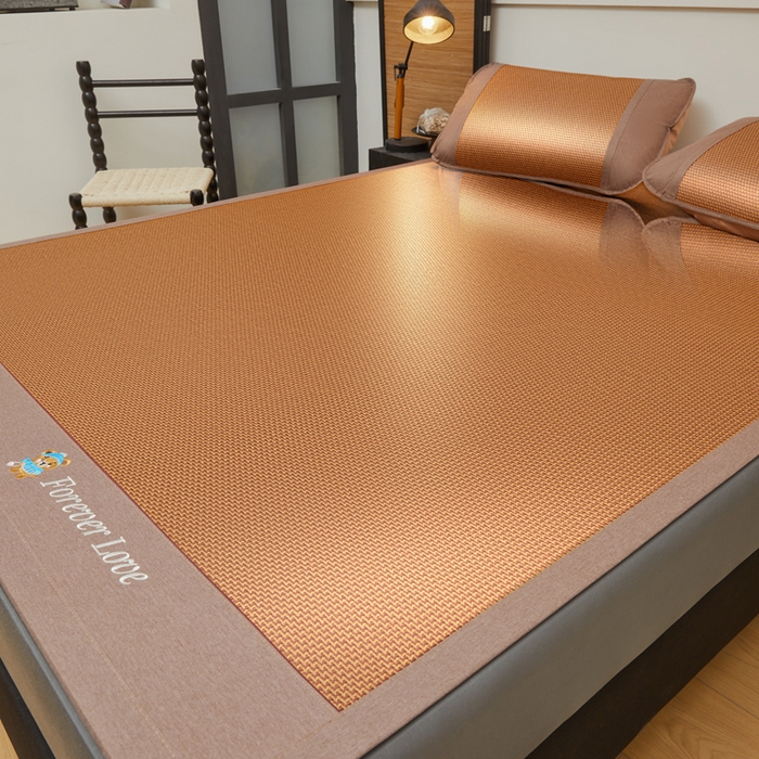 91家纺网 家纺一手货源 找家纺 琪琪阁 2026新款小熊宽边藤席 步步高