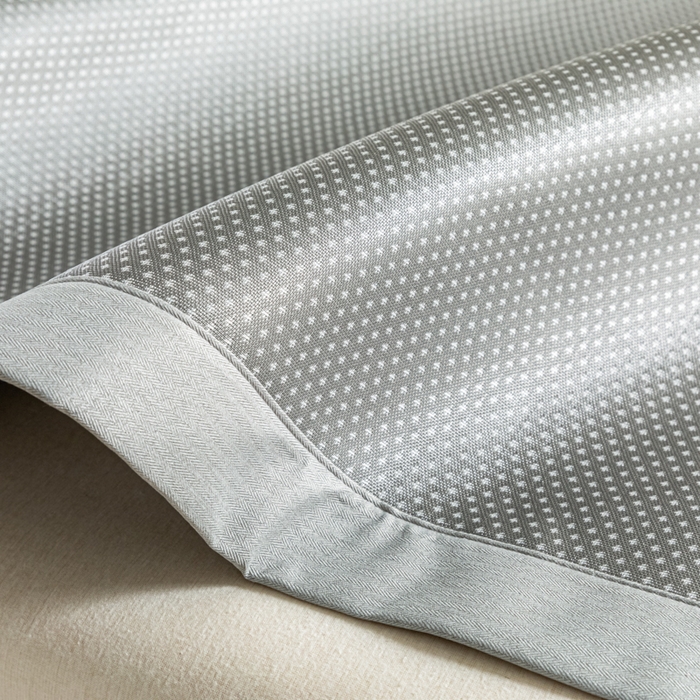 91家纺网 家纺一手货源 找家纺 阿亮家居 2025新款凉席碳光席冰丝席三件套 漫天星-灰