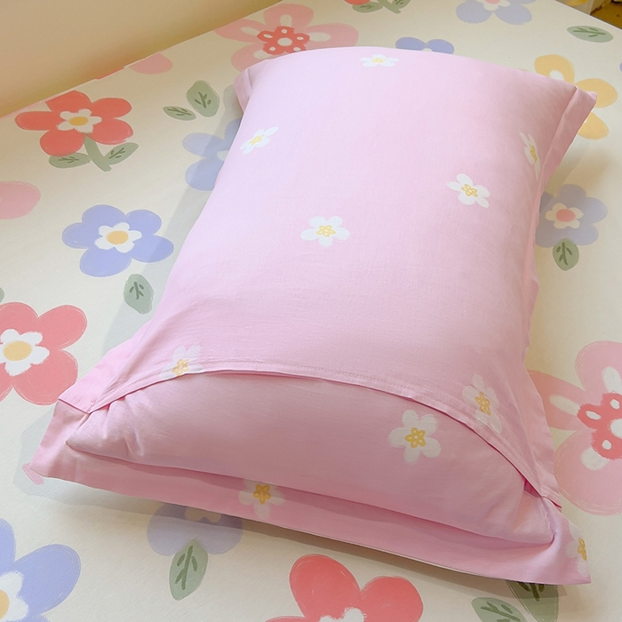 91家纺网 家纺一手货源 找家纺 拾物记 2025新款A类无荧光全喷气全棉12868单枕套 繁花集