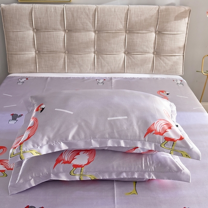 91家纺网 家纺一手货源 找家纺 （总）经年 2025新款印花丝绸冰丝四件套-单枕套