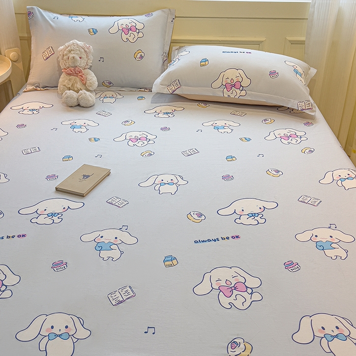 91家纺网 家纺一手货源 找家纺 拾物记 2025新款A类无荧光全喷气全棉12868单床笠 榆林