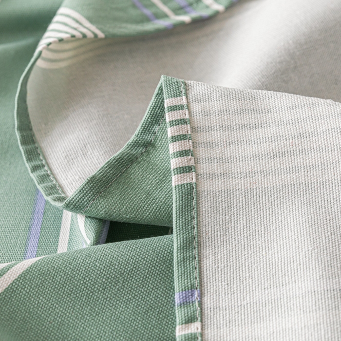 91家纺网 家纺一手货源 找家纺 阿亮家居 2025新款原棉老粗布床单系列 气质绿