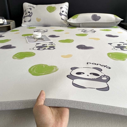 91家纺网 家纺一手货源 找家纺 （总）2025新款印花冰丝凉席反面无纺布