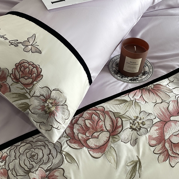 91家纺网 家纺一手货源 找家纺 优悦生活馆 2025新疆长绒棉花团锦簇四件套【价领券后标准不低于268】 花团锦簇-流沙紫