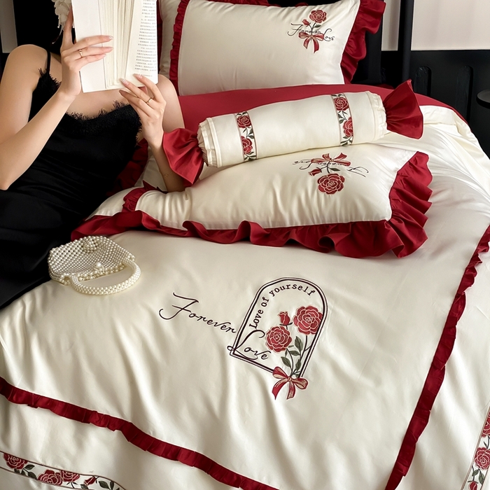 91家纺网 家纺一手货源 找家纺 （总）MIU缪家居 2025新款100支全棉四件套-洛丽塔