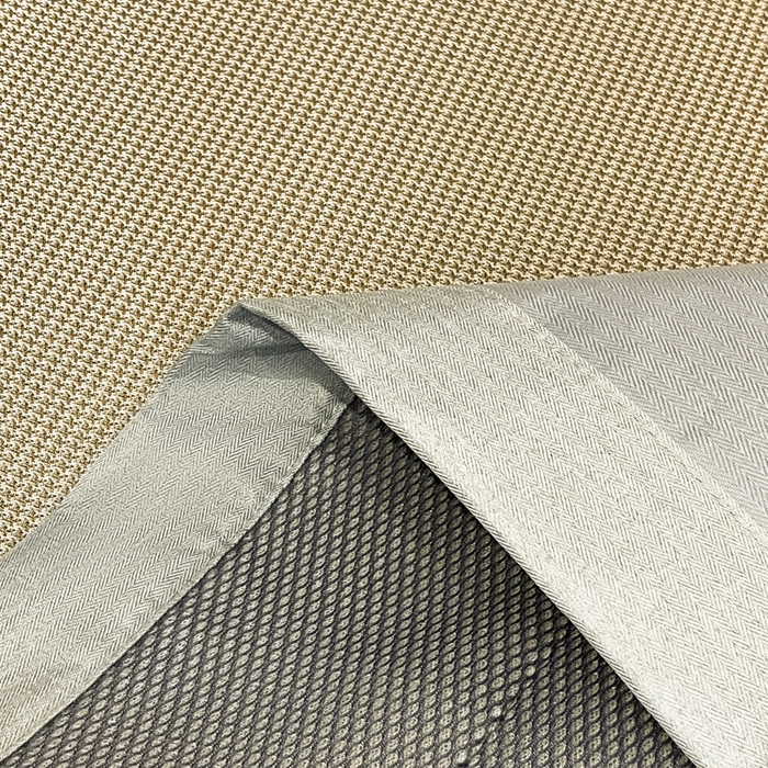 91家纺网 家纺一手货源 找家纺 阿亮家居 2025新款凉席三明治刺绣可水洗碳光冰丝席宽包边艾香系列 艾草千鸟格床席款咖色