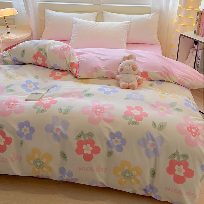 91家纺网 家纺一手货源 找家纺 拾物记 2025新款A类无荧光全喷气全棉12868单被套 繁花集