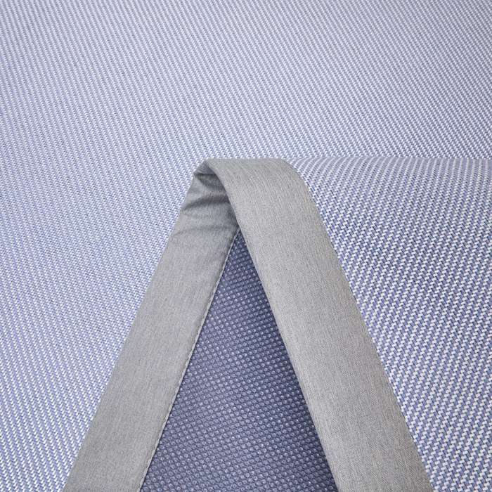 91家纺网 家纺一手货源 找家纺 阿亮家居 2025新款冰藤席凉席三件套包边抗菌刺绣款冰藤凉席 蓝紫色-床席款