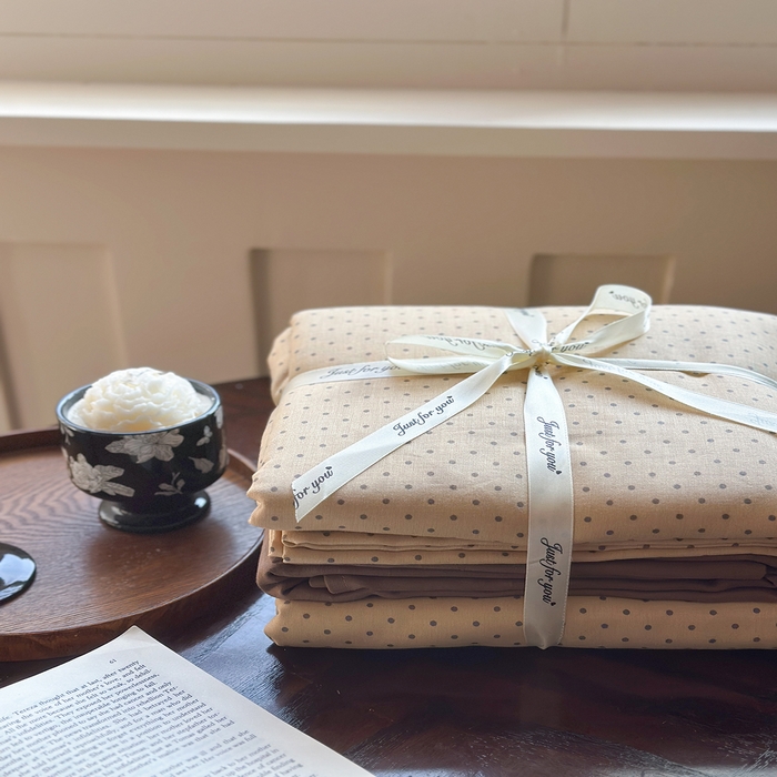 91家纺网 家纺一手货源 找家纺 吉象双层纱叠拍四件套 波尔圆舞-咖