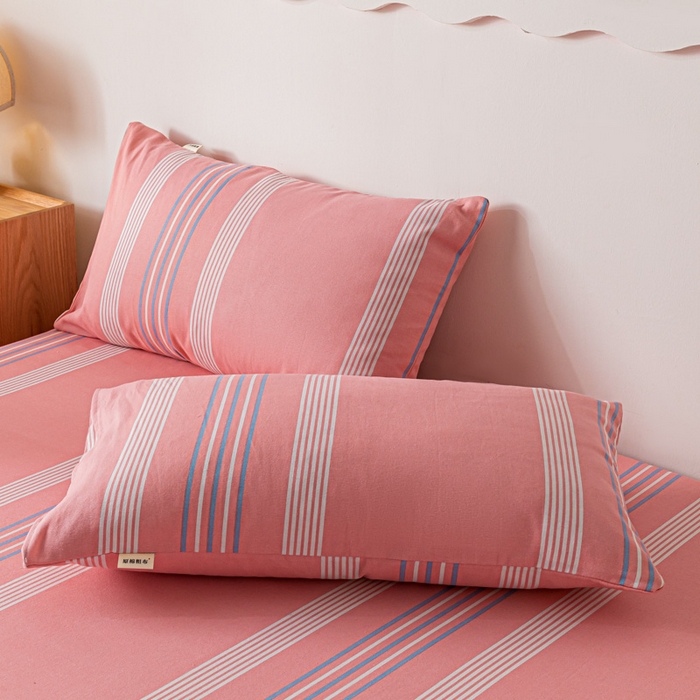 91家纺网 家纺一手货源 找家纺 阿亮家居 2025新款原棉老粗布床单系列 气质粉