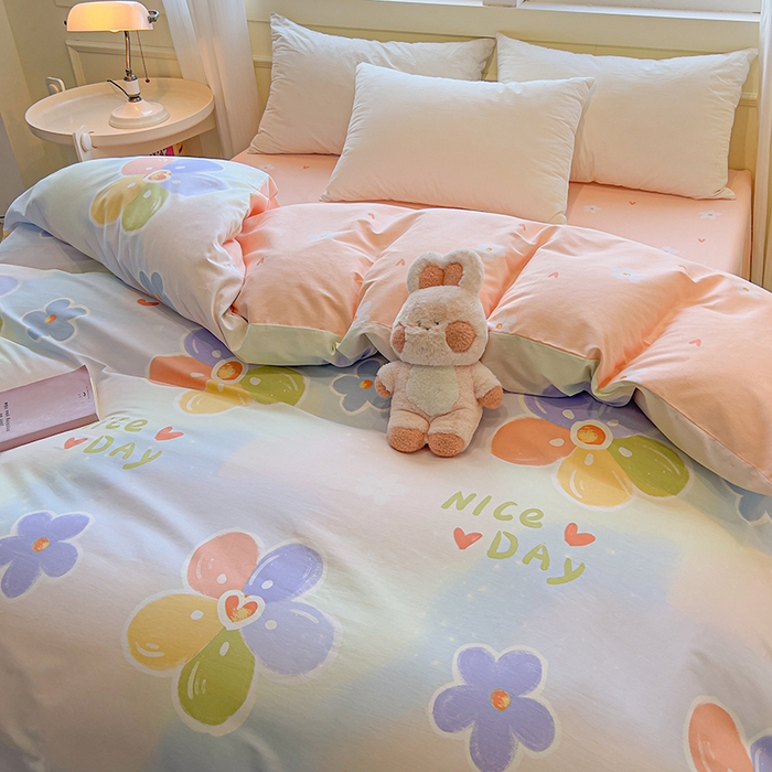 91家纺网 家纺一手货源 找家纺 拾物记 2025新款A类无荧光全喷气全棉12868单被套 陌上花