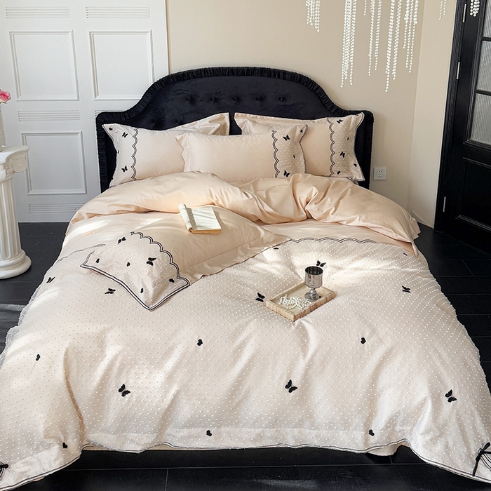 91家纺网 家纺一手货源 找家纺 优悦生活馆 2025新疆长绒棉云小甜四件套【控价领券后标准不低于268】 云小甜-阳光米