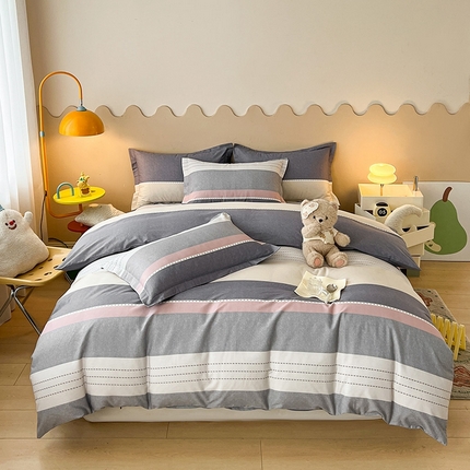 91家纺网 家纺一手货源 找家纺 （总）名优家纺 2025新款A类全棉纯棉韩版印花四件套