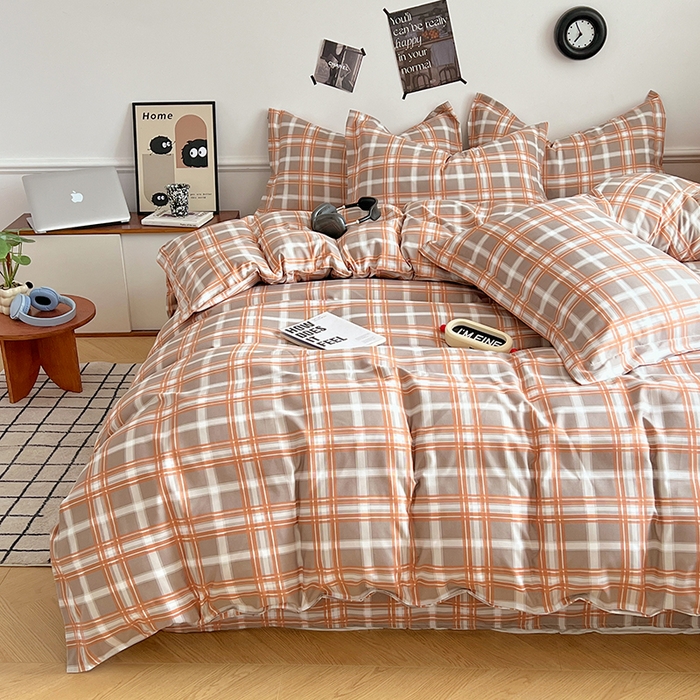 91家纺网 家纺一手货源 找家纺 罗菲尼酒店用品 2025新款磨毛亲肤飞边款四件套 洛咖格