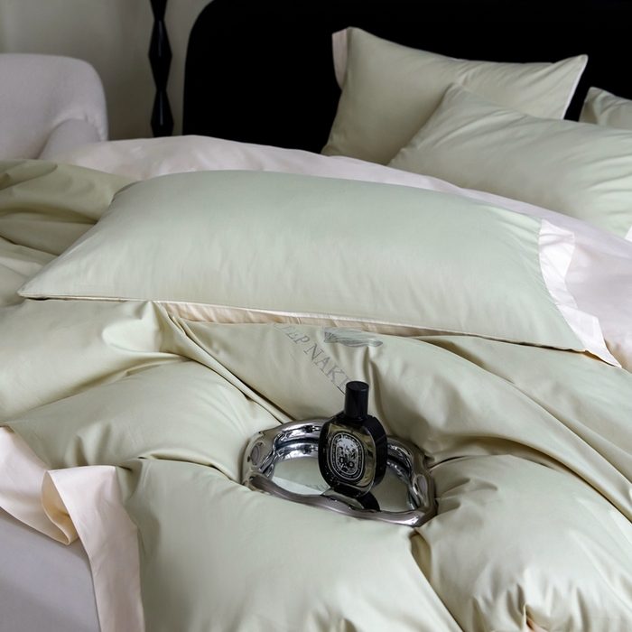 91家纺网 家纺一手货源 找家纺 金奇达家纺 2025春夏新款【特洛伊】红金裸盖™棉全棉纯棉红金裸盖棉四件套标准号全网控价（折后券后）不低于199元） 特洛伊-青柠