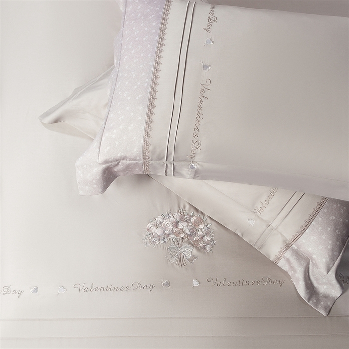 91家纺网 家纺一手货源 找家纺 高大尚婚庆馆 2025新款高端绣花四件套-艾莎 艾莎-香槟金