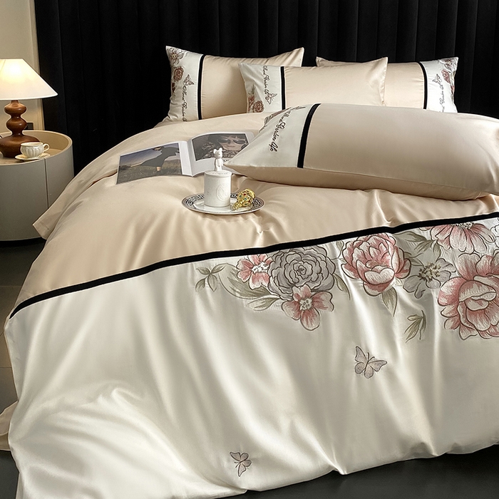 91家纺网 家纺一手货源 找家纺 优悦生活馆 2025新疆长绒棉花团锦簇四件套【价领券后标准不低于268】 花团锦簇-花田米