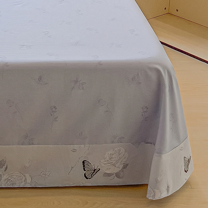 91家纺网 家纺一手货源 找家纺 拾物记 2025新款A类无荧光全喷气12868全棉B版单床单 蝴蝶飞飞B版