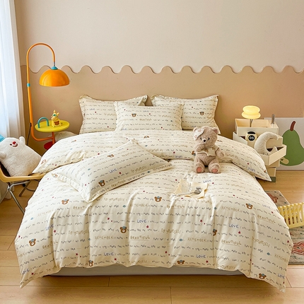 91家纺网 家纺一手货源 找家纺 （总）名优家纺 2025新款A类全棉纯棉韩版印花四件套