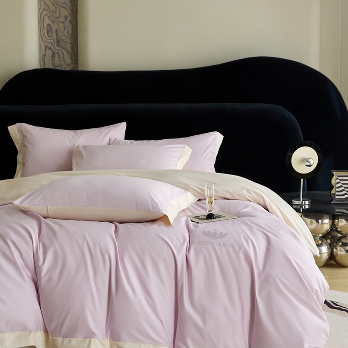 91家纺网 家纺一手货源 找家纺 金奇达家纺 2025春夏新款【特洛伊】红金裸盖™棉全棉纯棉红金裸盖棉四件套标准号全网控价（折后券后）不低于199元） 特洛伊-云烟紫