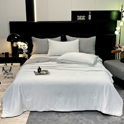 91家纺网 家纺一手货源 找家纺 （总）经年 2025新款A类华夫格凉感丝夏被