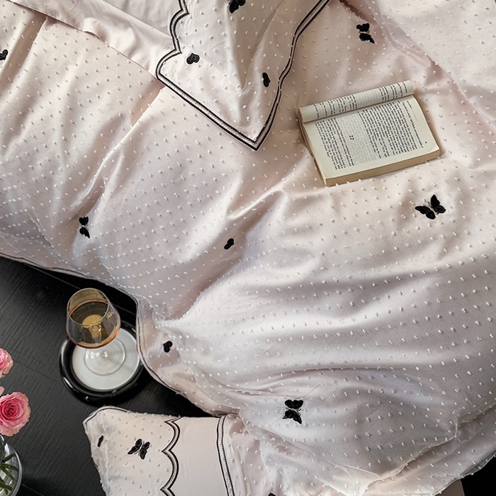 91家纺网 家纺一手货源 找家纺 优悦生活馆 2025新疆长绒棉云小甜四件套【控价领券后标准不低于268】 云小甜-公主粉