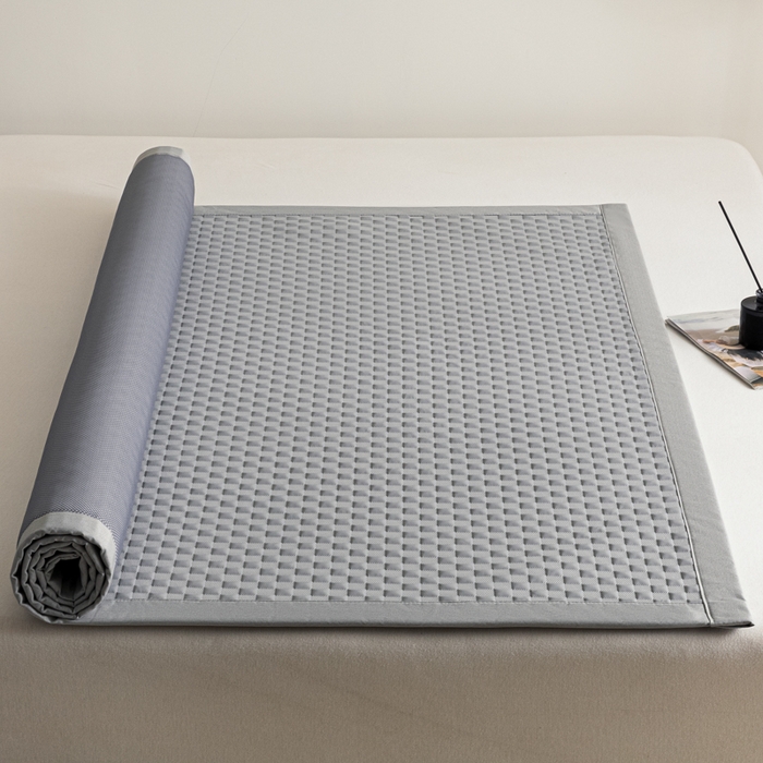 91家纺网 家纺一手货源 找家纺 阿亮家居 2025新款凉席凉豆豆软席床席款 异空间-冰川灰