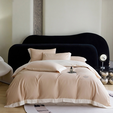 金奇达家纺 2025春夏新款【特洛伊】红金裸盖™棉全棉纯棉红金裸盖棉四件套标准号全网控价（折后券后）不低于199元） 特洛伊-琥珀