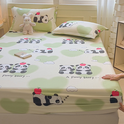 91家纺网 家纺一手货源 找家纺 （总）拾物记 2025新款A类无荧光全喷气全棉12868单床笠