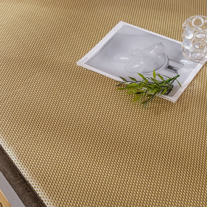 91家纺网 家纺一手货源 找家纺 阿亮家居 2025新款包边工艺凉感冰藤地铺睡垫系列凉席地垫 绿冰藤