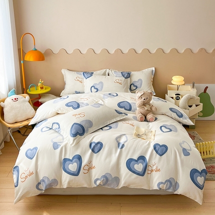 91家纺网 家纺一手货源 找家纺 （总）名优家纺 2025新款A类全棉纯棉韩版印花四件套