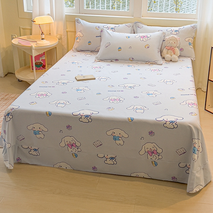 91家纺网 家纺一手货源 找家纺 拾物记 2025新款A类无荧光全喷气全棉12868单床单 榆林