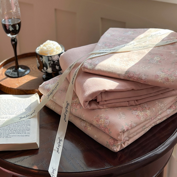 91家纺网 家纺一手货源 找家纺 吉象双层纱叠拍四件套 百花香