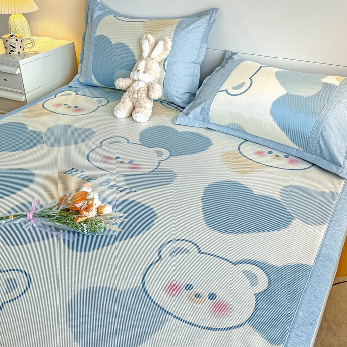 91家纺网 家纺一手货源 找家纺 （总）阿亮家居 2025新款印花冰藤席凉席