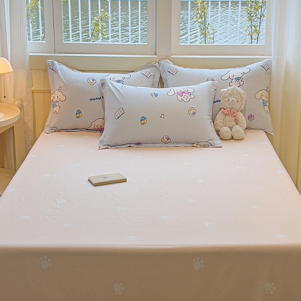 91家纺网 家纺一手货源 找家纺 （总）拾物记 2025新款A类无荧光全喷气12868全棉B版单床单