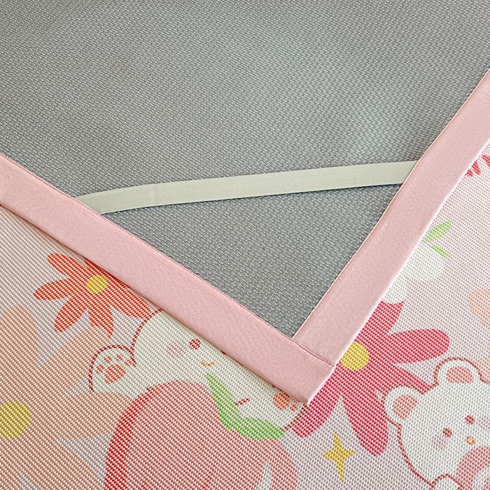 91家纺网 家纺一手货源 找家纺 阿亮家居 2025新款印花冰藤席凉席 兔粉