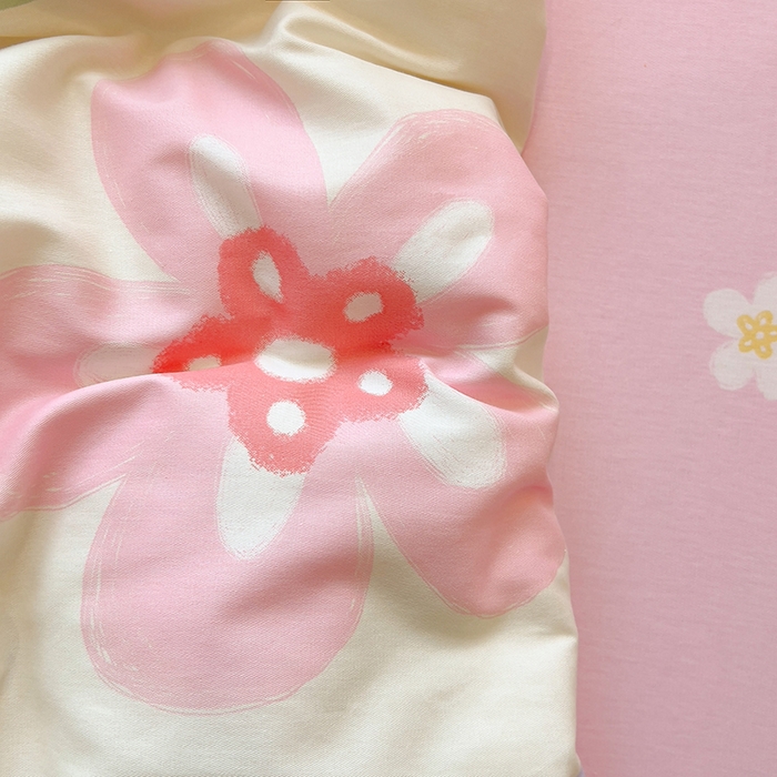 91家纺网 家纺一手货源 找家纺 拾物记 2025新款A类无荧光全喷气全棉12868四件套 繁花集