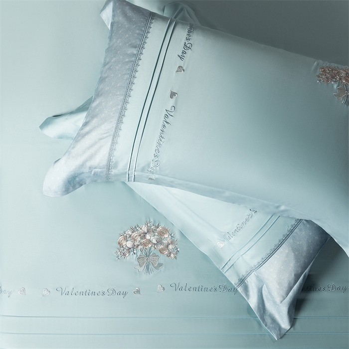 91家纺网 家纺一手货源 找家纺 （总）高大尚婚庆馆 2025新款高端绣花四件套-艾莎