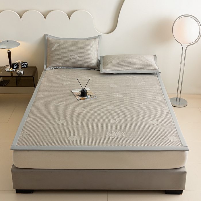 91家纺网 家纺一手货源 找家纺 阿亮家居 2025新款凉席凉豆豆软席床席款 香迪奥-玉石咖