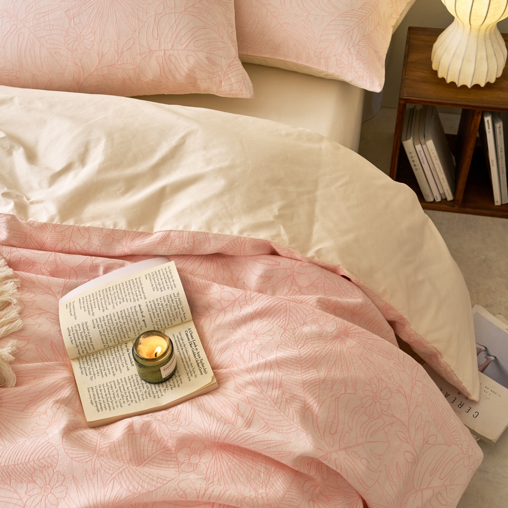 91家纺网 家纺一手货源 找家纺 （总）金丝鸟2025新款全棉纯棉三层纱提花四件套