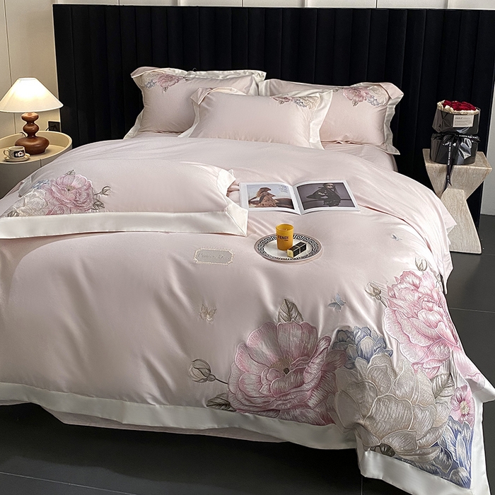 91家纺网 家纺一手货源 找家纺 优悦生活馆 2025新疆长绒棉花迹四件套【控价领券后标准不低于268】 花迹-杏花粉