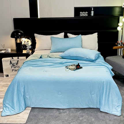 91家纺网 家纺一手货源 找家纺 （总）经年 2025新款A类华夫格凉感丝夏被