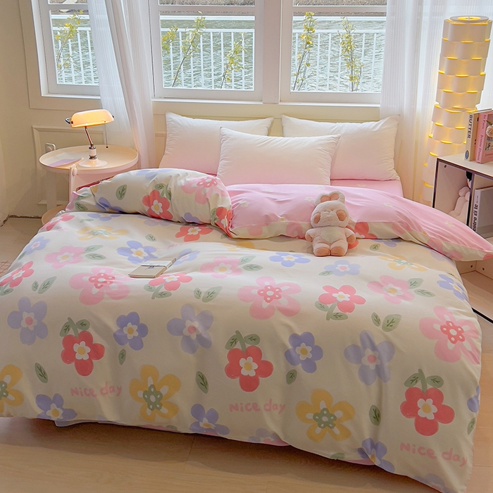 91家纺网 家纺一手货源 找家纺 拾物记 2025新款A类无荧光全喷气全棉12868单被套 繁花集