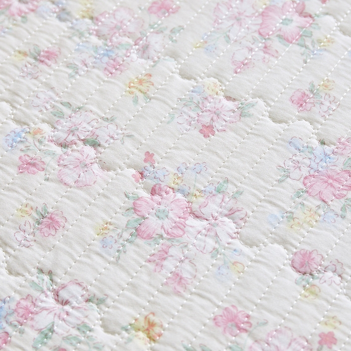 91家纺网 家纺一手货源 找家纺 舒居家纺 2025新款双面全棉酵素砂洗床盖 洛琳-粉