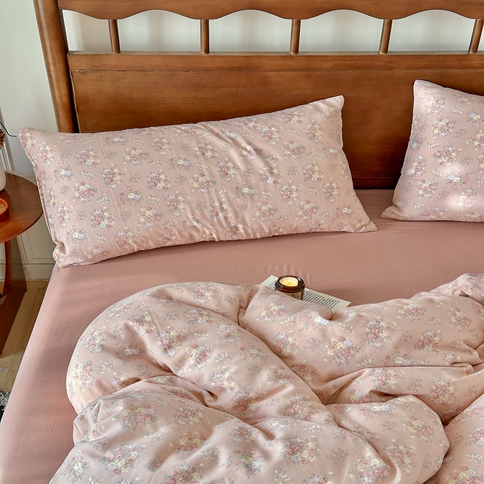 91家纺网 家纺一手货源 找家纺 （总）吉象2025新款全棉双层纱四件套