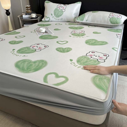 91家纺网 家纺一手货源 找家纺 （总）2025新款印花冰丝凉席反面无纺布