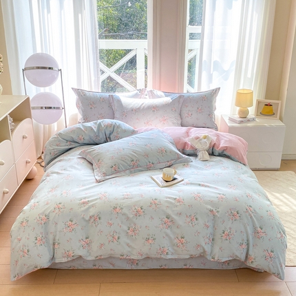 91家纺网 家纺一手货源 找家纺 （总）凌鼎 2025新款13070全棉印花款四件套