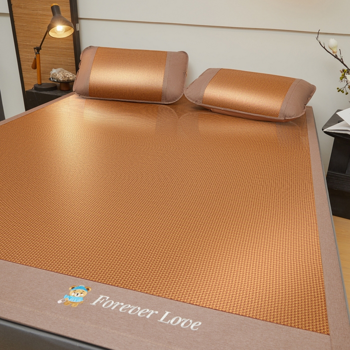 91家纺网 家纺一手货源 找家纺 琪琪阁 2026新款小熊宽边藤席 步步高